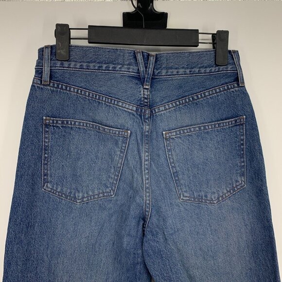 Veronica Beard Jeans Taylor Relaxed Wide Leg High Rise Blue Denim - Picture 9 of 10